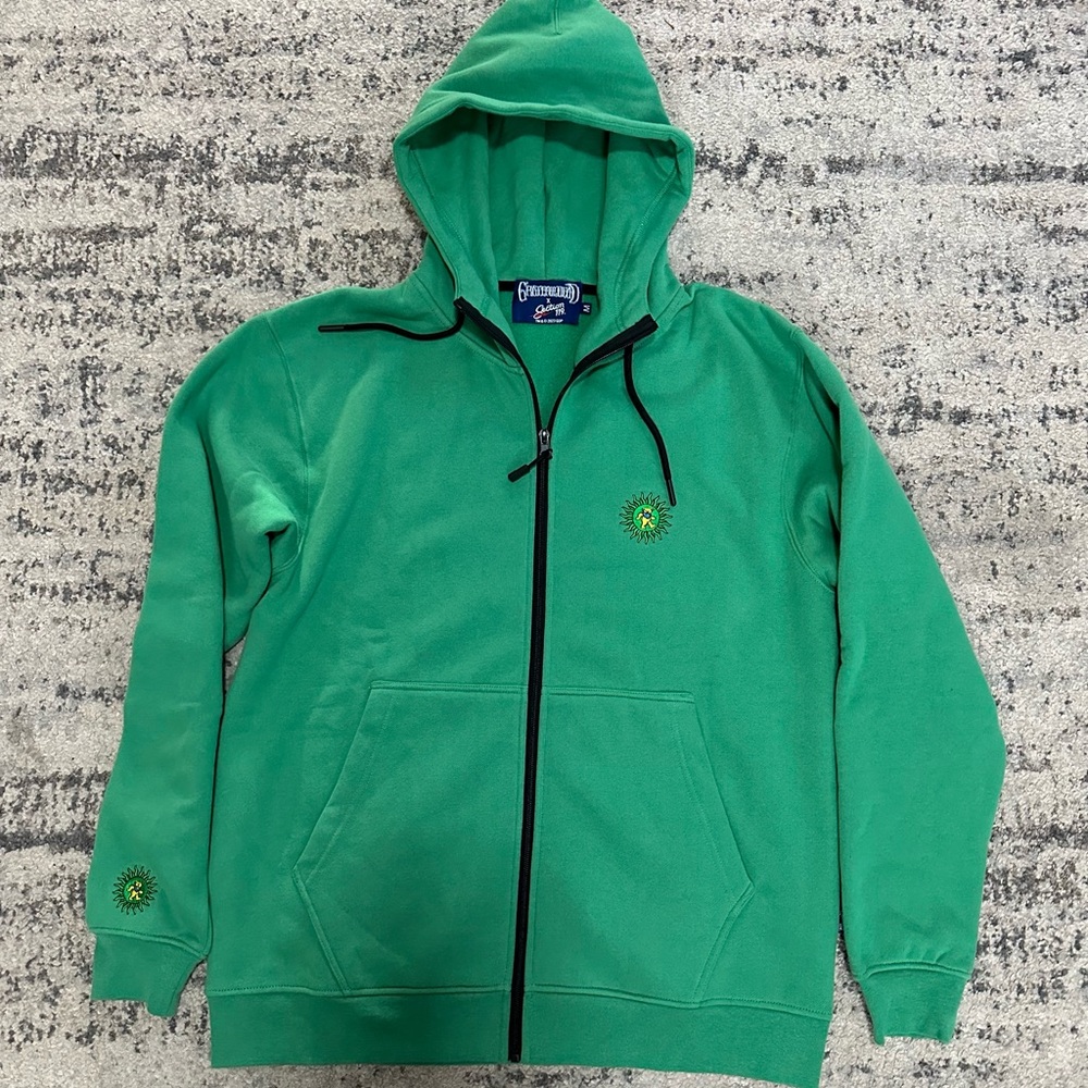 Grateful Dead x Section 119 Green Embroidered Dancing Bear Jacket